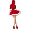 Christmas Puff Princess Dress Santa Theme Party Costume Women Festive Event Wear