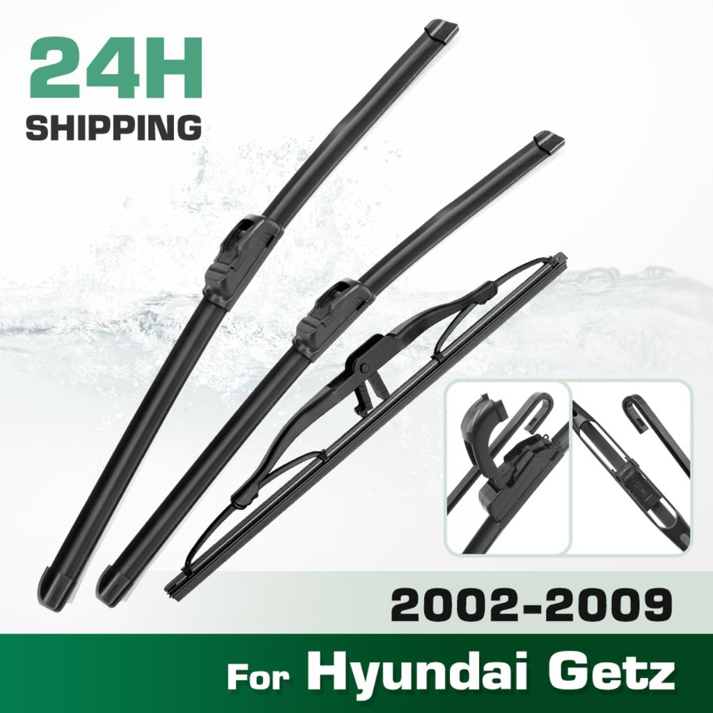 Pro Hyundai Getz 2002-2009 2003 2004 2005 2006 Stěrač Přední & Zadní Stěrače Čelní sklo Okno Kartáče 22"+14"+14
