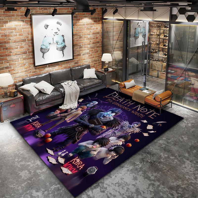 Death Note Carpet Rug For Living Room Bedroom Home Sofa Decoration Kids Play Nonslip Floor Mat