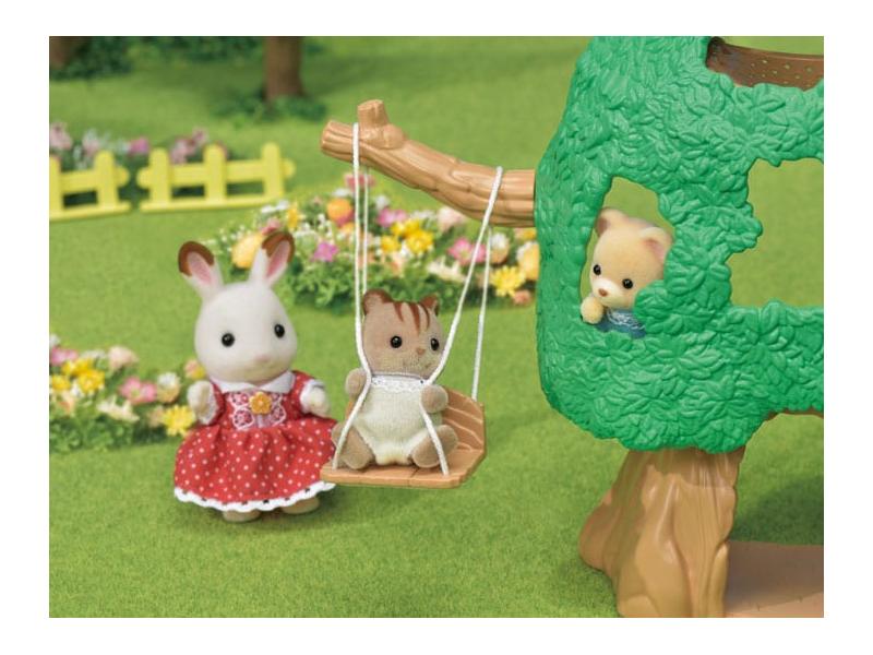 Famílias Sylvanian 5318 casa na árvore da creche 3+