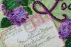 Mini Kit for Embroidery with Beads On Natural Artistic Canvas Abris Art Believe Love Dream