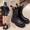 Fashion Trendy Women's Boots Fashion Martin Boots Early Autumn 2025 New British Smoke Boots Round Head Short Boots