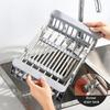 Égouttoir à vaisselle extensible pour évier en acier inoxydable, égouttoir à vaisselle pour évier de cuisine, fruits et légumes
