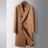 Men's Coat Autumn and Winter Long Double-breasted Woolen Trench Coat Youth Can Take Off Down Liner Double-sided Woolen Coat