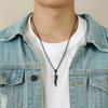 Stainless Steel Italian Horn Pendant Necklaces for Men Jewelry,Fashion Chic Chains Necklace