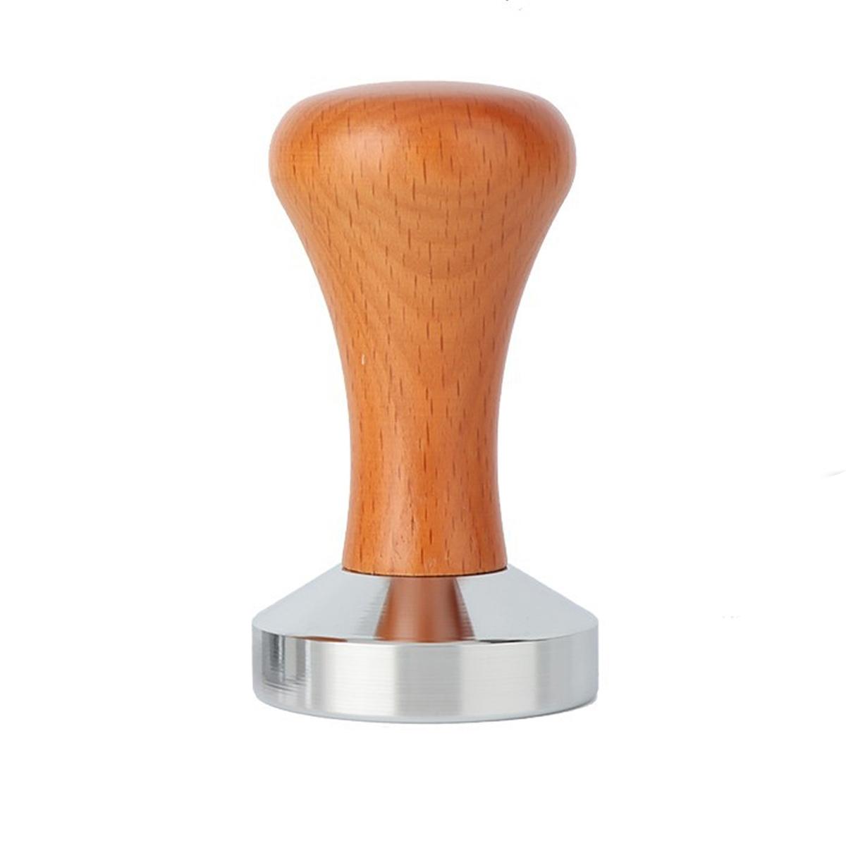 

Leeseph кофе темпер железный инструмент для трамбовки с плоским дном и деревянной ручкой эспрессо пресс с плоским основанием для домашних бариста кофеен 51mm