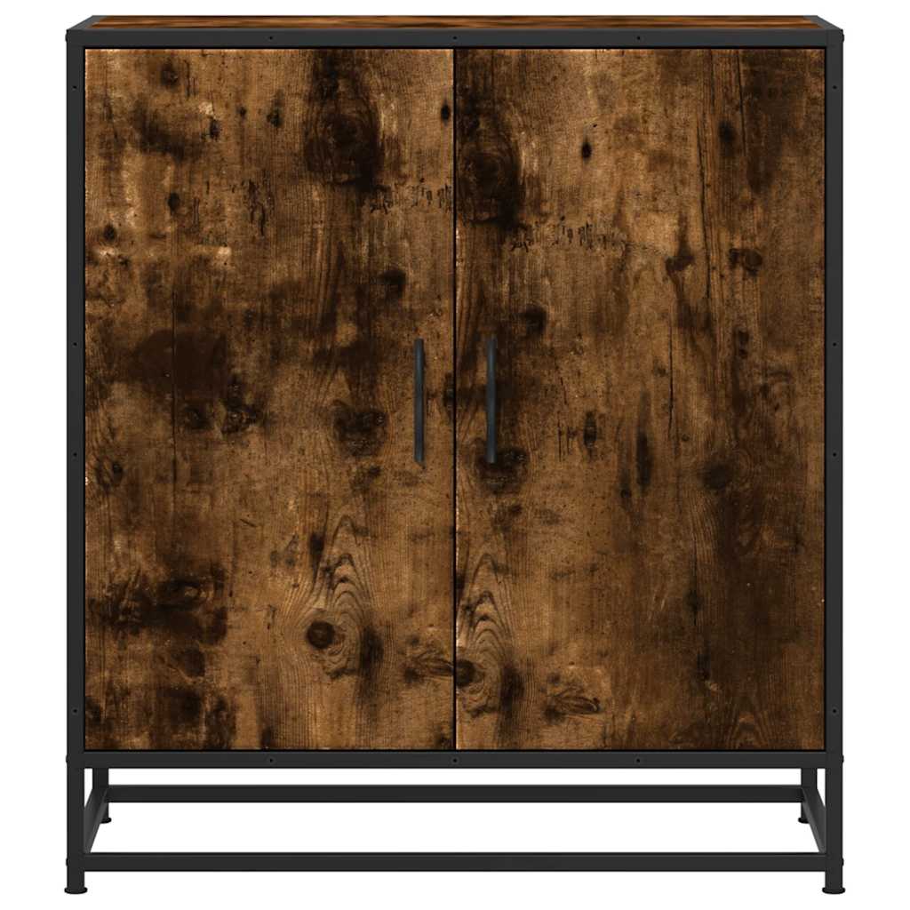 Vidaxl Cabinet, Smoked Oak, 68X35X76 Cm, Wood-Based Material
