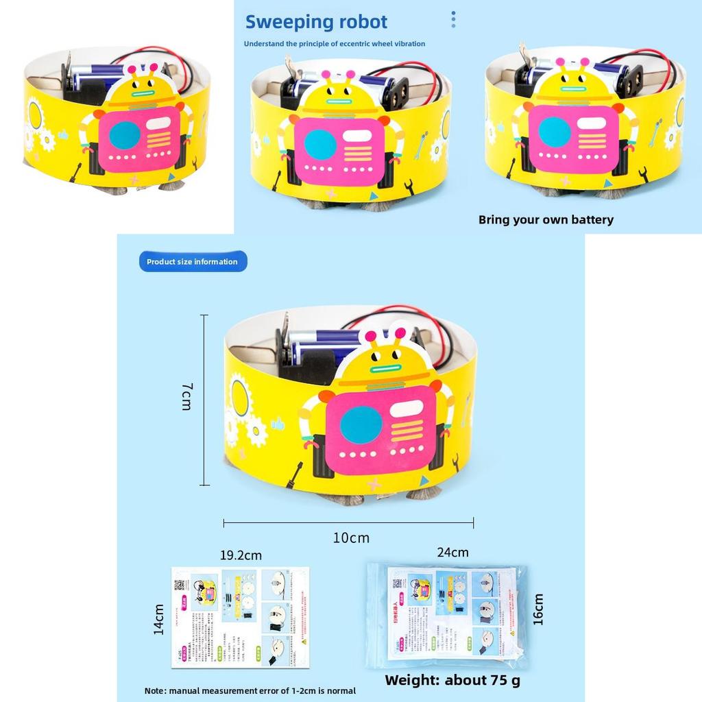 Science Experiment Diy Robot Vacuum Cleaner Kit For Students Children Stem Educational Toy