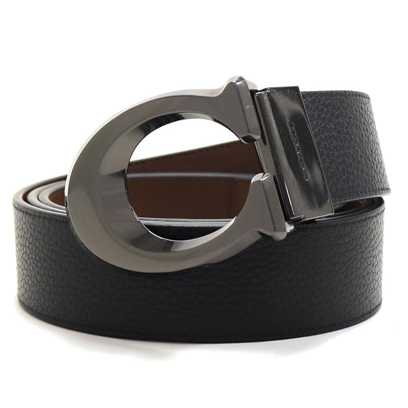 

[coach] belt men s Belt Reversible specification Black x dark saddle CQ013 QBLVW [product]