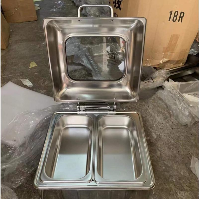 Elektrischer Chafing Dish mit großer Kapazität Buffet-Set Partys Speisen-Buffetwärmer Restaurant Einstellbare Temperatur Kochfeld