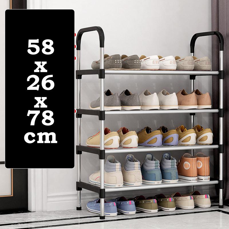 3-8Floor Simple Shoe Rack Multi Layer Dustproof Household Doorstep Shoe Cabinet Storage Space Saving Assembly Of Small Shoe Rack