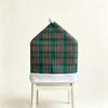 Santa Claus Chair Protective Slipcover Stripe Grid Stool Cover Christmas Chair Cover  Xmas Party