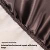 1PC random color New Satin reusable shower cap with dry hair function, strong water absorption,button design, elastic elasticity
