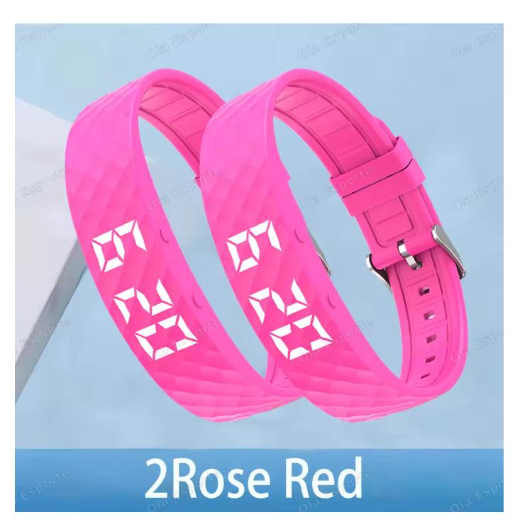2026 New LED Digital Smart Bracelet Monitor Vibration Alarm Wristband Smart Bracelet Waterproof Smartband for Student Smart Band