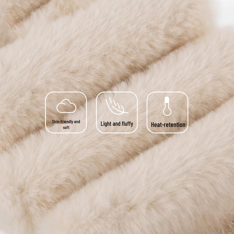 Women's Winter Integrated Plush Hat, Scarf & Gloves Set