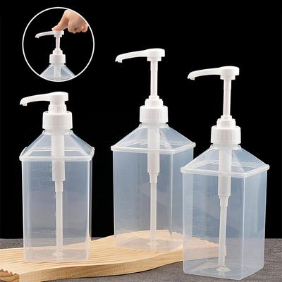 Σιρόπι Dispenser Χρήσιμο 1100Ml Πολλαπλής λειτουργίας Υγρή Αντλία Χεριού Φρουκτόζη Ποσοτική Πίεση Σιρόπι Πλαστικό Μπουκάλι Μέλι