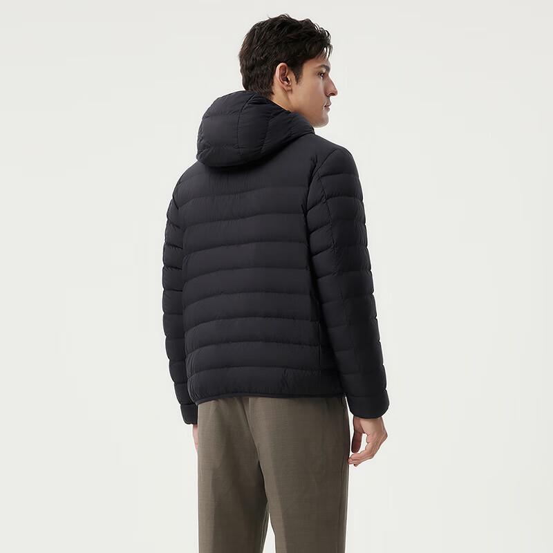 Tanbor Men's Lightweight Hooded Short Down Jacket