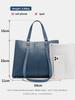 Zency Women Large Tote Bag Genuine Leather Shoulder Bag
