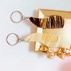 Mini Combs Mini Combs Portable Keyring Acetate Travel Hair Comb Keychain  Men Women
