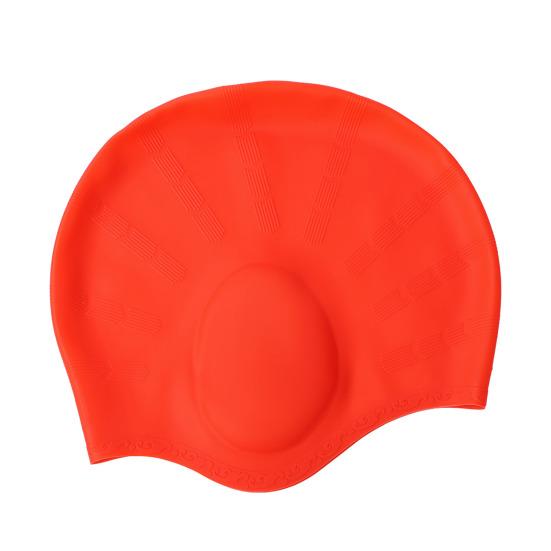 Silikon-Badehaube für Erwachsene, Wasserdicht, Rutschfest, Elastische Pool-Badekappe, für Männer und Frauen, Gehörschutz, Badekappe für kurzes und langes Haar