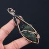 Ruby Zoisite Gemstone Pure Copper Wire Wrapped Handmade Pendant Jewelry Gift