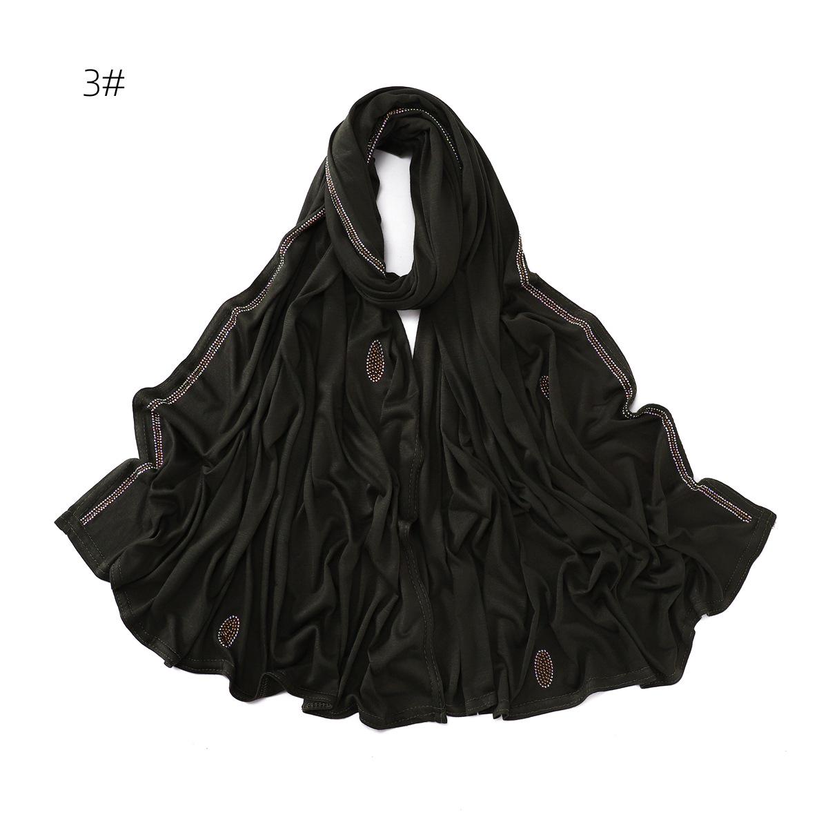 

Шарф из мерсеризованного хлопка с мерцающим бриллиантом: Эластичная, дышащая шаль для ближневосточного стиля