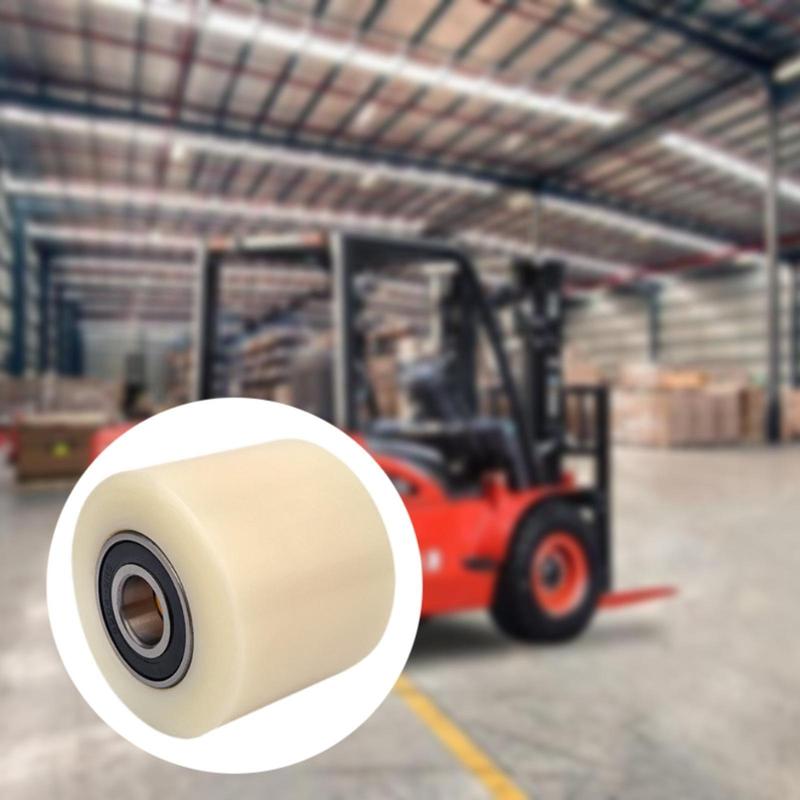 Nylon Drive Tire Wheel for Forklift Durable Assembly Electric Pallet Roller Part for Small and Manual Forklifts