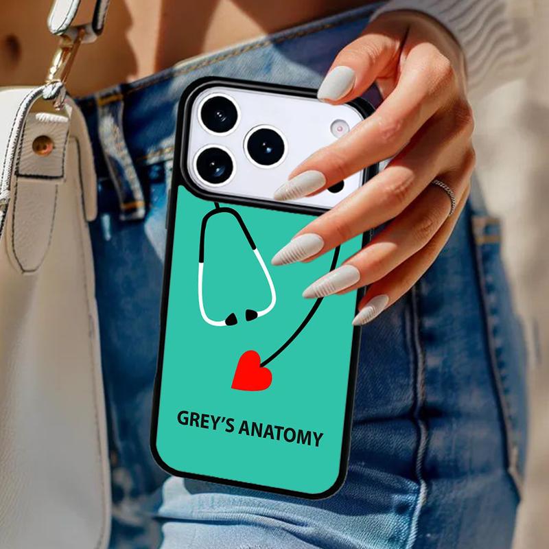 American TV Greys Anatomy Phone Case For iPhone 17 Air 14 15 13 12 Max Cover For Apple 14 15 16 16e 11 Pro Max Plus Coque