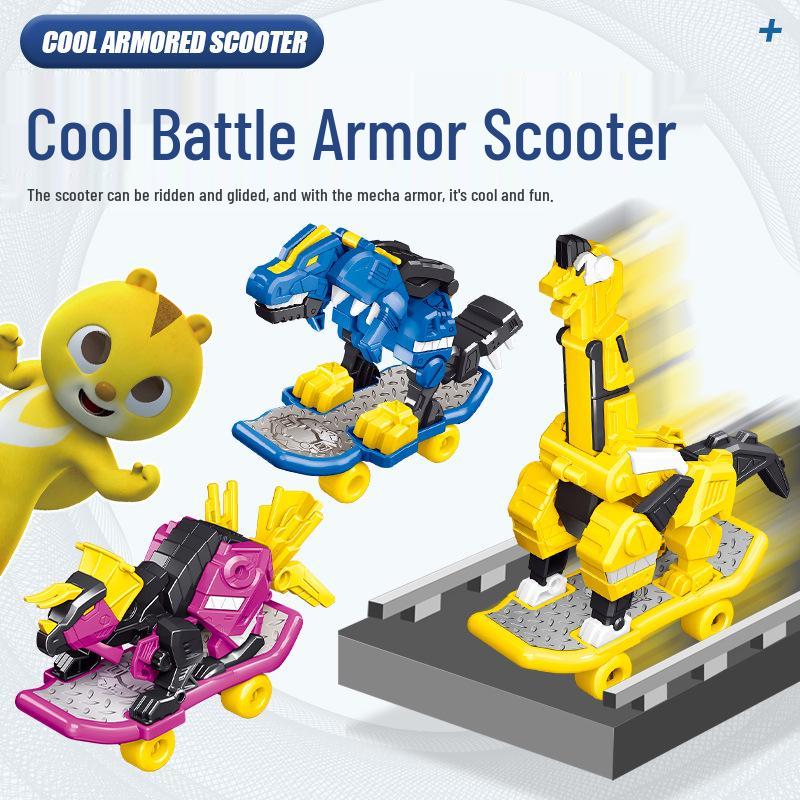 Mini Force Super Dinosaur Mecha Robot Scooter Toy for Kids