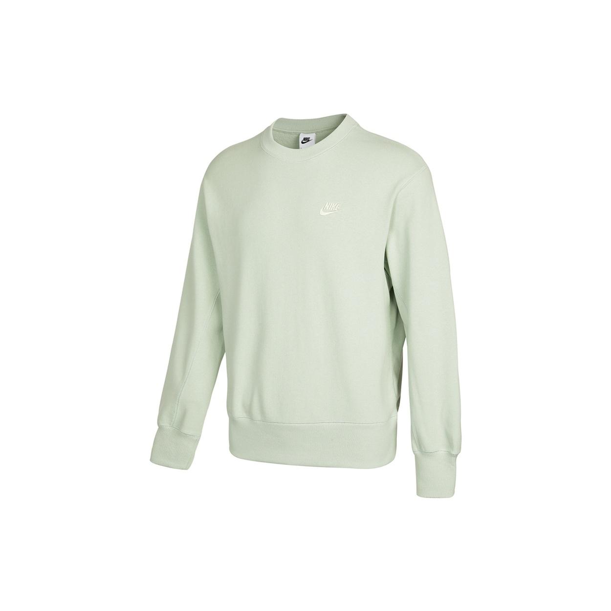 Men s Nike Sportswear Logo Casual Sports Round Neck Pullover Light Green DA0022-017 L