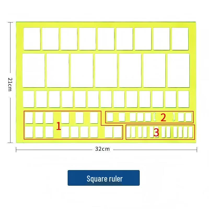 Grid Mapping Template Ruler