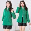 Women's Short Hooded Cotton Jacket - Waist-Slimming Korean Style Outerwear