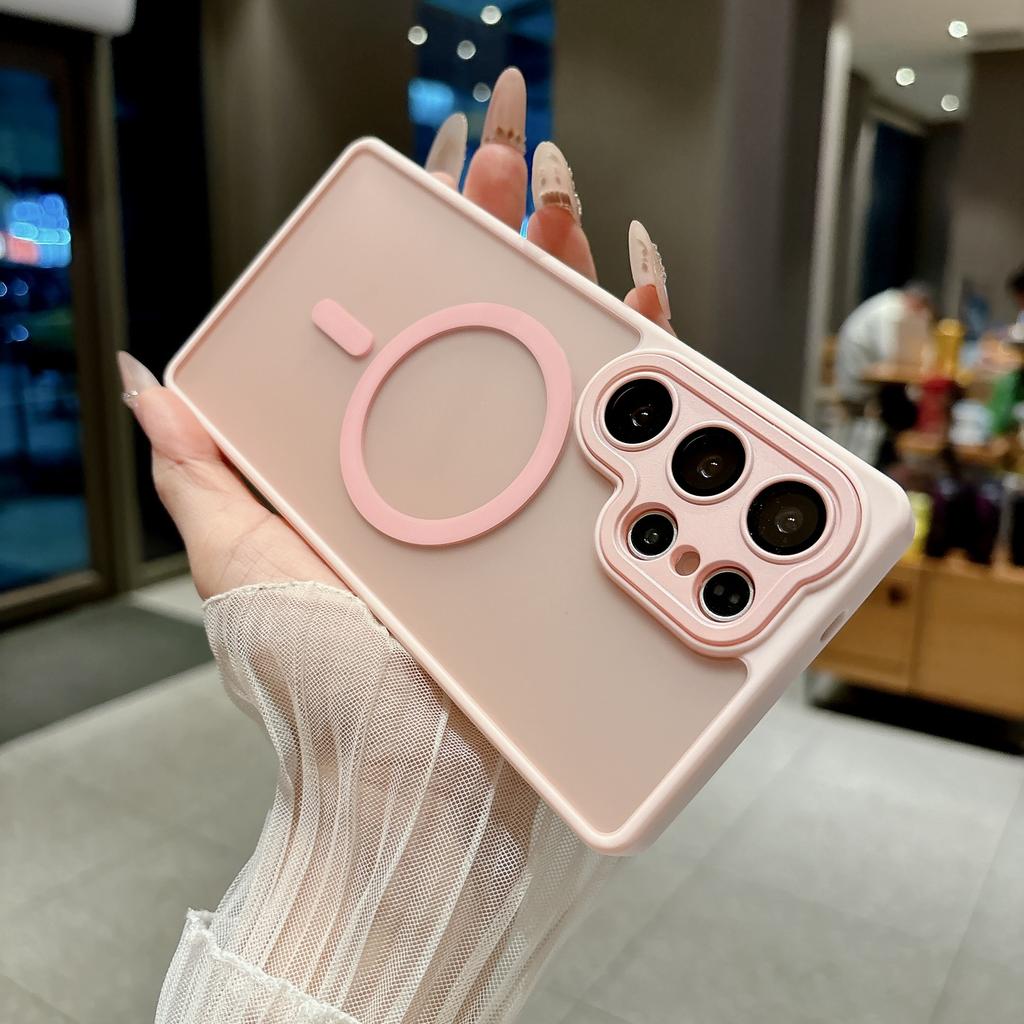 Applicable to Samsung S26Ultra mobile phone case, matte skin feel belt, lens film, magnetic suction S25PLUS anti-drop protective case