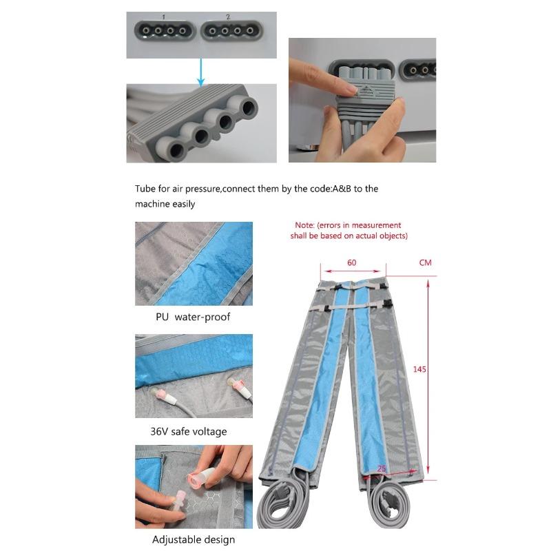 Professionelles Tragbares Luftdruck-Gewichtsverlustgerät mit Sauna-, Lymphdrainage-, Massagefunktionen & Therapiebekleidung, Geeignet für Salonanwendung