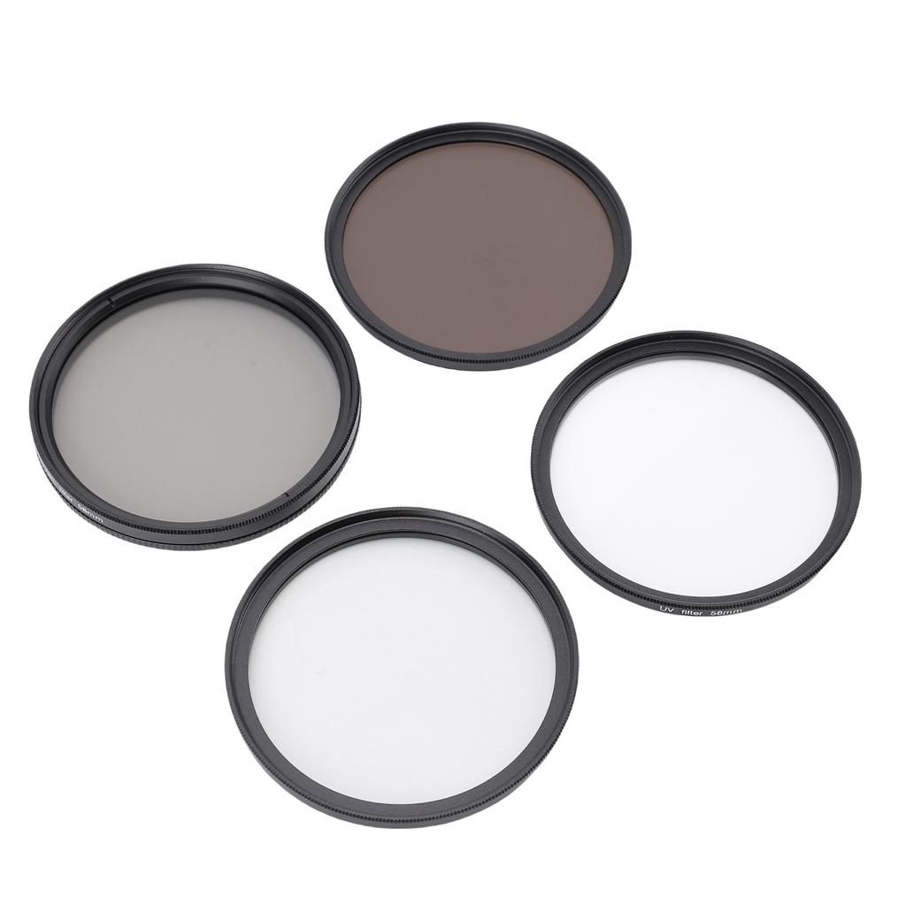 4 Pack Camera Filter Kit UV CPL Polarizer ND8 Black Mist 1 4 with 18 Layer Nano Coating CNC Aluminum Frame for DSLR