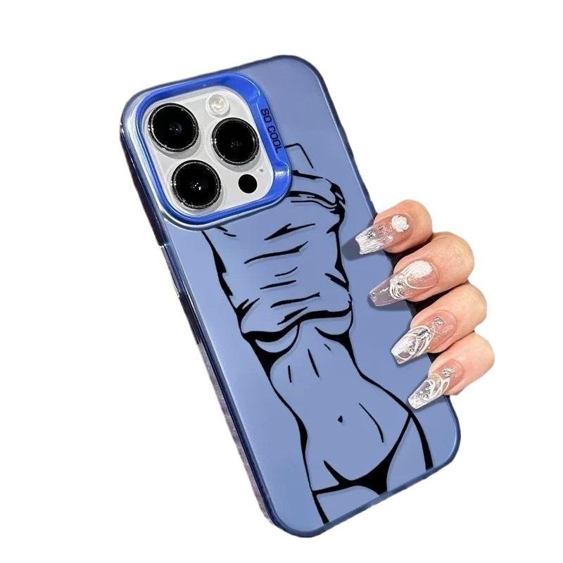 Suitable for Apple 17 Pro Max Phone Case, Apple 16/15/14 Plus, Artistic 13, Personalized 12, Line 11 XR