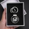 Car Styling Alloy Keyring Motorcycle Leather Keychain For Honda Mugen Power CBR Civic Fit Jazz Accord Pilot CRV Odyssey City HRV LK6 