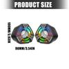 USB Corded Multimedia Speakers With Vibranted Color Effects And Double Connection For Laptop Desktop Devices