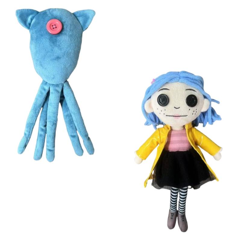 The Coraline Secret Door Plush Toy Cartoon Doll  Decoration Children Anime