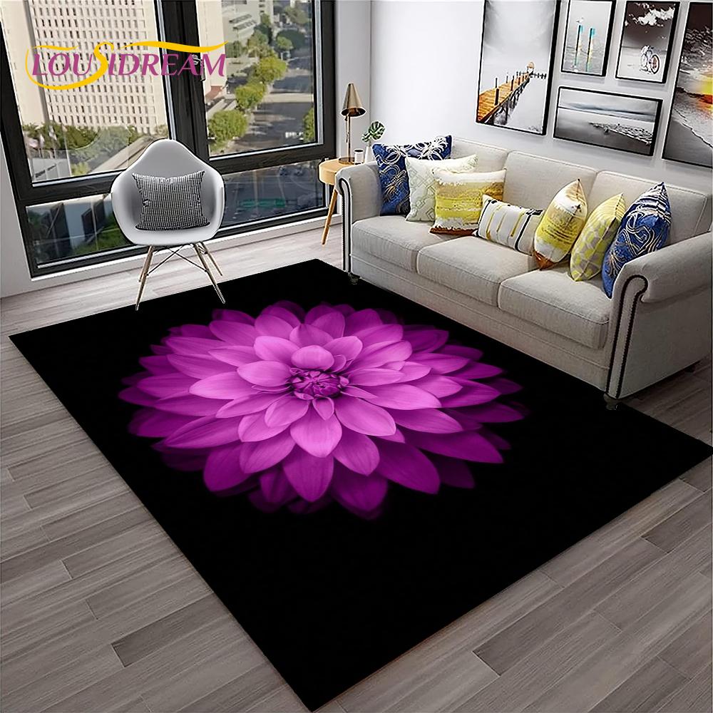 Daisy Nordic Sun Flowers  Carpet Rug for Home Living Room Bedroom Sofa Doormat Decor,kids Play Area Rug Floor Mat