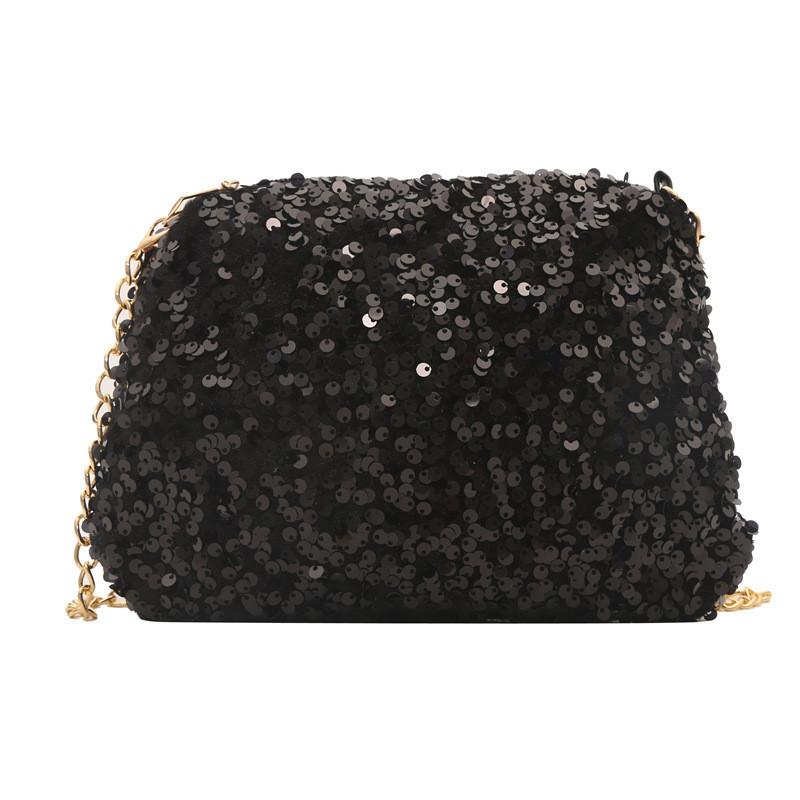Wholesale Unique Stylish Sequined Small Square Bag For Women With Chain Strap For Daily Use