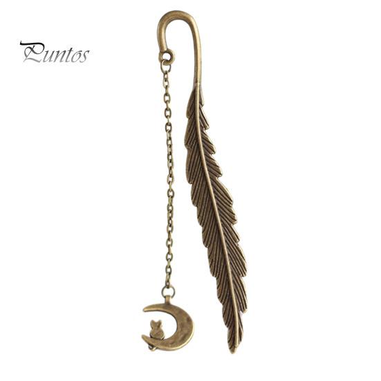 

Закладки из металла с перьями и текстурированной кисточкой в ​​винтажном стиле, увлекательное чтение, закладка из сплава с вырезом в виде перьев