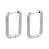 Stainless Steel Earrings Geometric Shapes Triangle/Heart/Rectangle Fade-Resistant Hypoallergenic Nickel-Free Jewelry Earrings