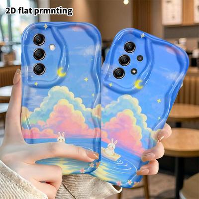 Phone Case: 2D Flat, Suitable for Samsung Galaxy A34 A35 M05 M06 S20 S22 S21 FE Plus 5G Protective Case, Calm and Gentle, Perfect Christmas and Hallow