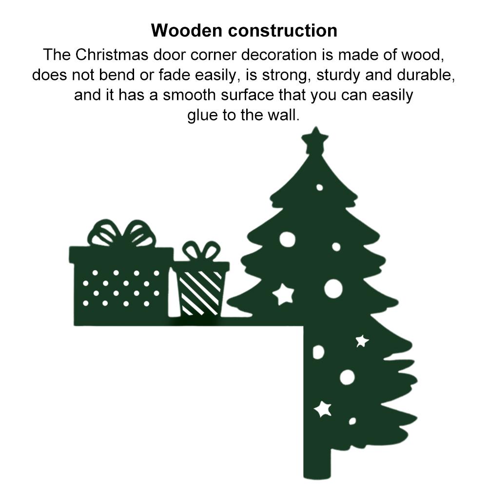 Świąteczne Nakładki na Drzwi Dekoracja Zimowa Świąteczna Dekoracja Narożnika Drzwi Znak Narożnika Drzwi Dekoracja na Aktywności Świąteczne Ornament