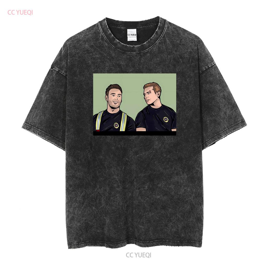 HOT SALE Buddie Evan Buck Buckley And Eddie Diaz Retro Vintage T Shirt S 5XL Vintage Washed Soft Graphic Streetwear Unisex