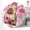 Capybara Themed Travel Umbrella-8 Ribs Automatic Opening and Closing, Portable Folding Design, Compact and Stylish Umbrella Suitable for Out