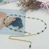 Elegant Female Metal Waist Chain With Water Diamond Embellishment For Summer Fashion Accessory