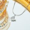Frosted Butterfly Pendant Fashionable Versatile Necklace