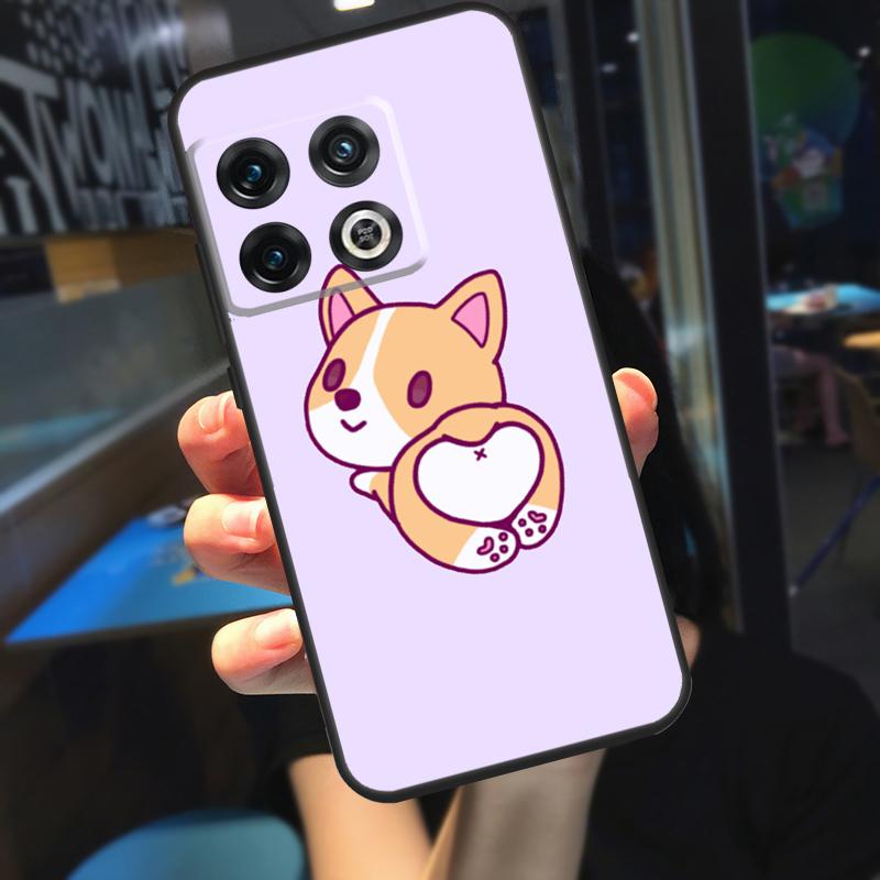 Cartoon Walisischer Shiba Corgi Hund Hülle Für OnePlus 13 12 R 11 9 10 Pro 8T 9RT 10T OnePlus Nord 4 CE 2 3 Lite N30 N20 Hülle